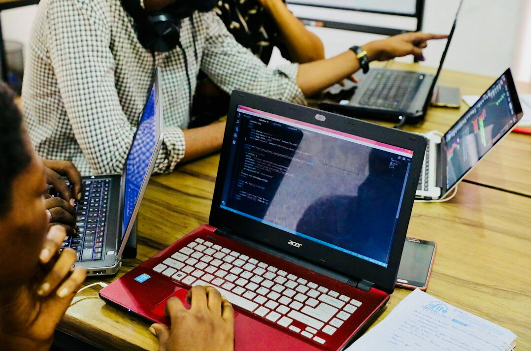 diverse group in coding bootcamp