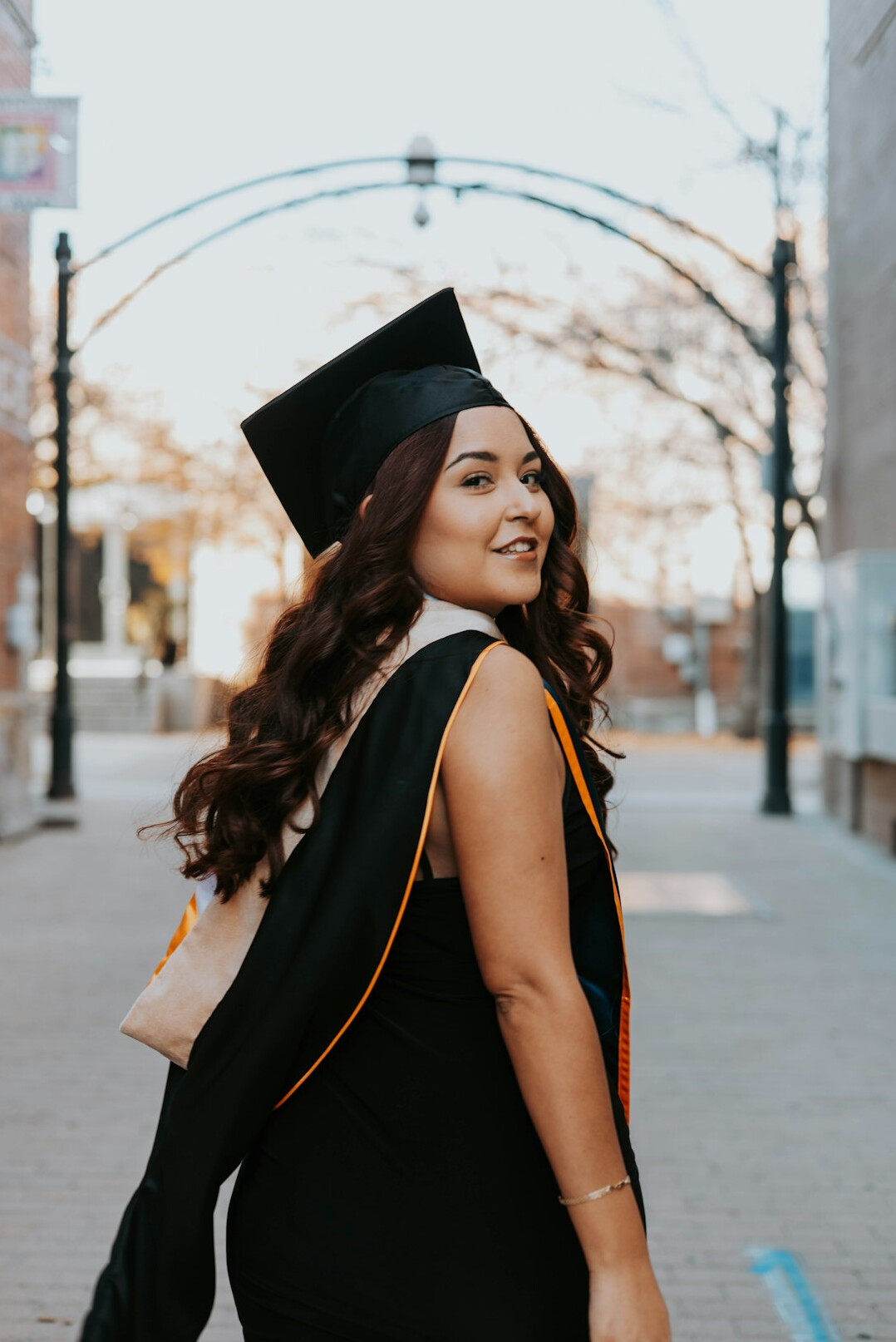 successful graduate smiling