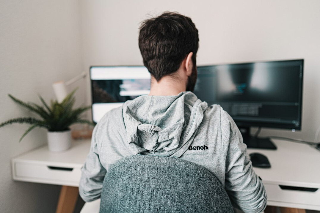 developer working from home